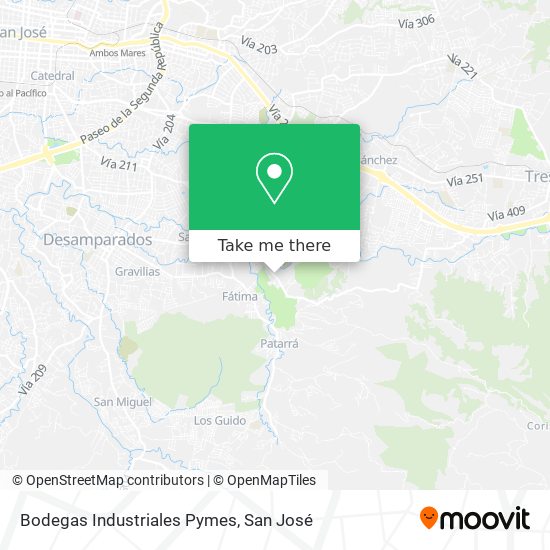 Bodegas Industriales Pymes map