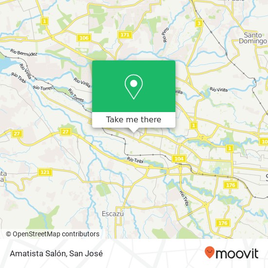 Amatista Salón map