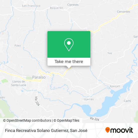 Mapa de Finca Recreativa Solano Gutierrez
