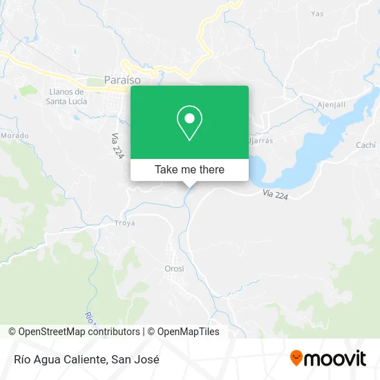 Río Agua Caliente map