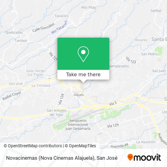Novacinemas (Nova Cinemas Alajuela) map