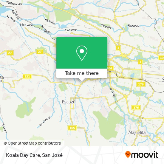 Koala Day Care map