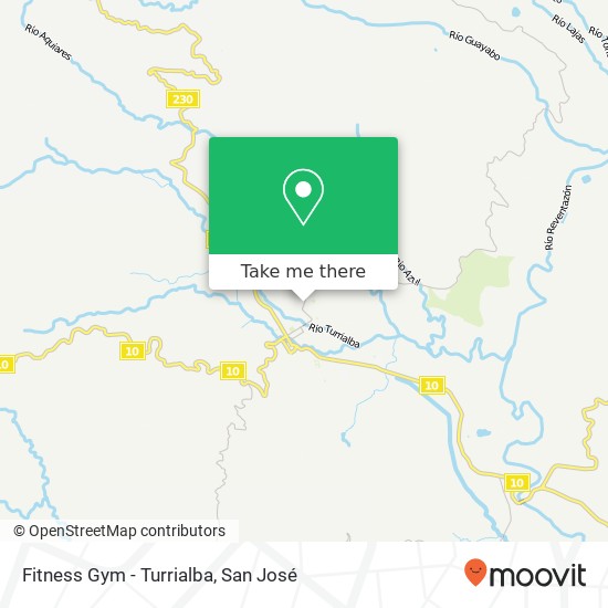 Fitness Gym - Turrialba map