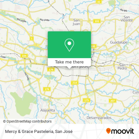 Mercy & Grace Pasteleria map