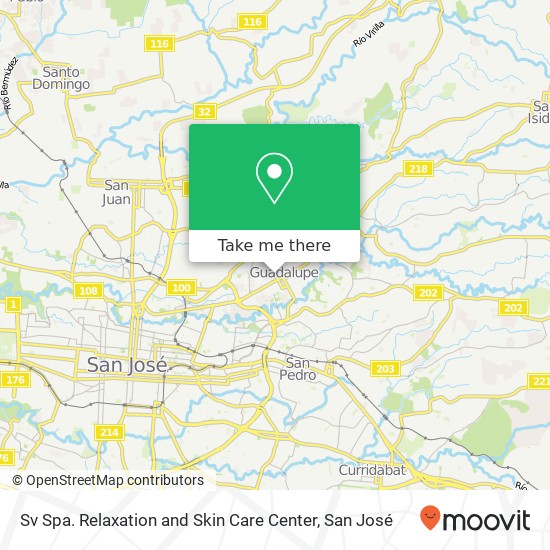 Mapa de Sv Spa. Relaxation and Skin Care Center