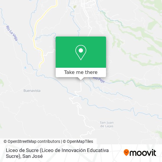 Mapa de Liceo de Sucre (Liceo de Innovación Educativa Sucre)