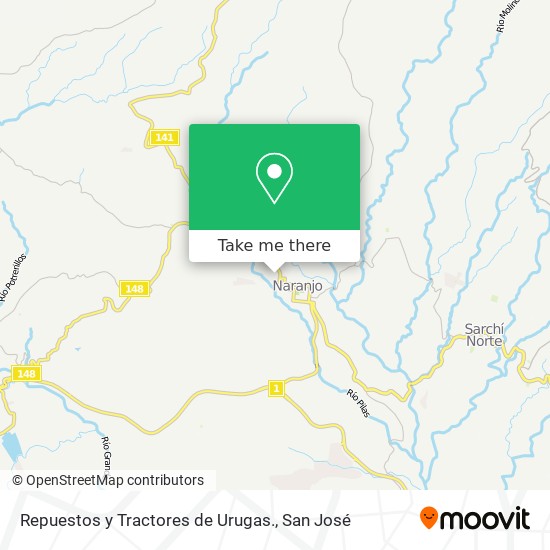 Repuestos y Tractores de Urugas. map