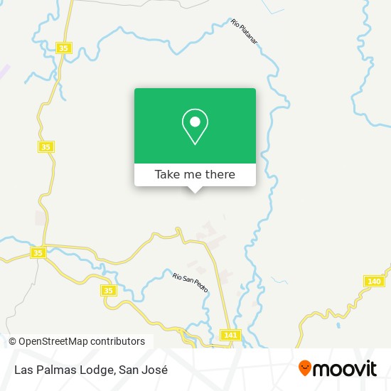 Las Palmas Lodge map