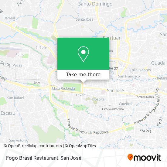 Fogo Brasil Restaurant map