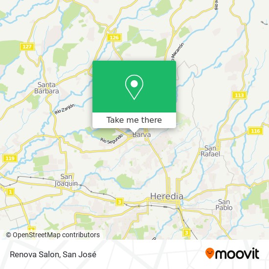 Renova Salon map