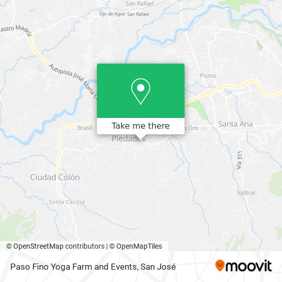 Paso Fino Yoga Farm and Events map