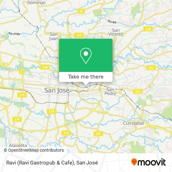 Mapa de Ravi (Ravi Gastropub & Cafe)