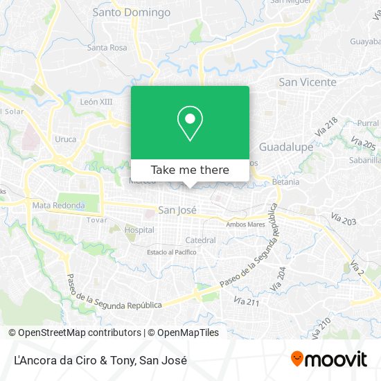 Mapa de L'Ancora da Ciro & Tony