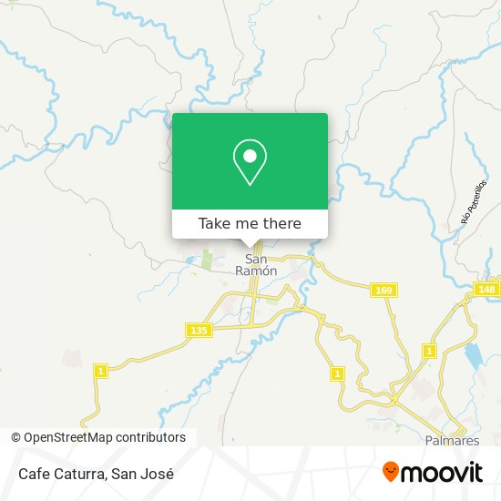 Cafe Caturra map