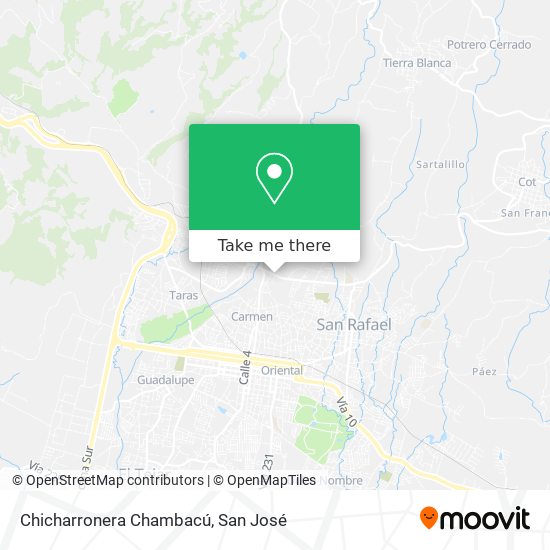 Chicharronera Chambacú map