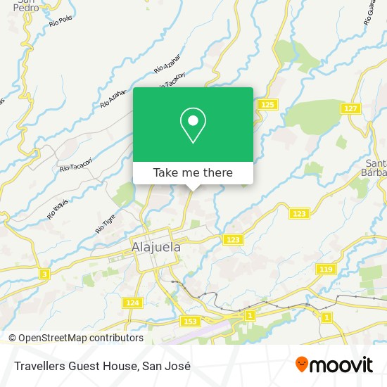 Travellers Guest House map