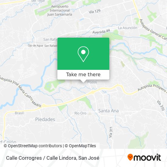 Calle Corrogres / Calle Lindora map