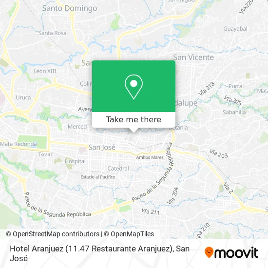 Mapa de Hotel Aranjuez (11.47 Restaurante Aranjuez)