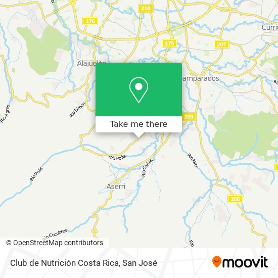 Club de Nutrición Costa Rica map