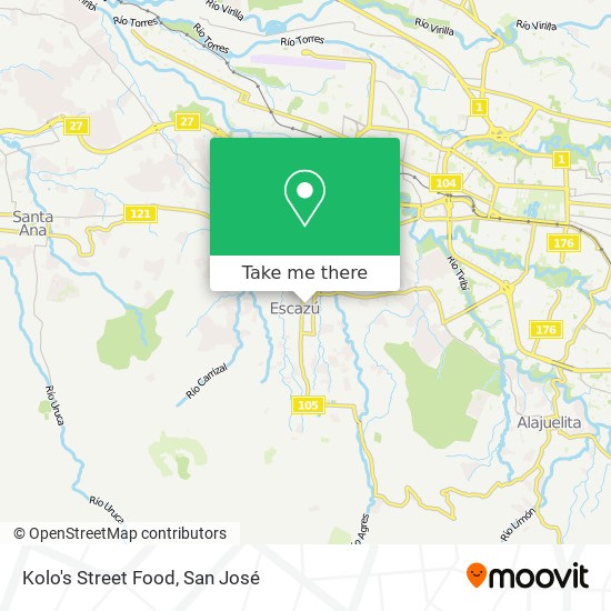 Kolo's Street Food map