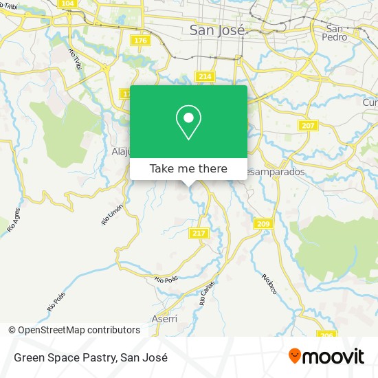Green Space Pastry map