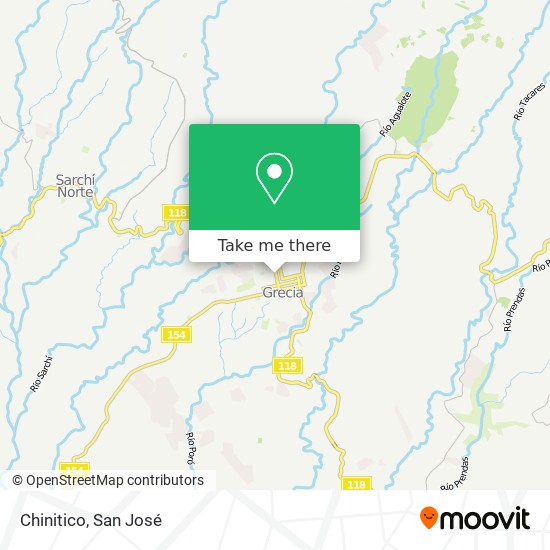 Chinitico map