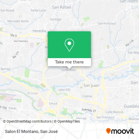 Salon El Montano map
