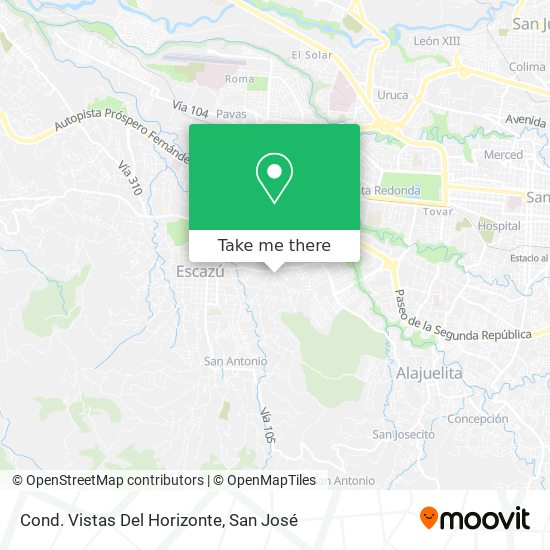 Cond. Vistas Del Horizonte map