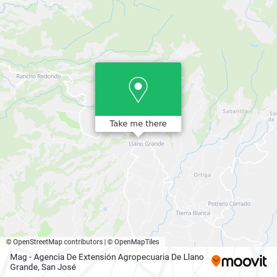 Mapa de Mag - Agencia De Extensión Agropecuaria De Llano Grande