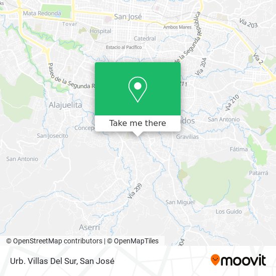 Urb. Villas Del Sur map