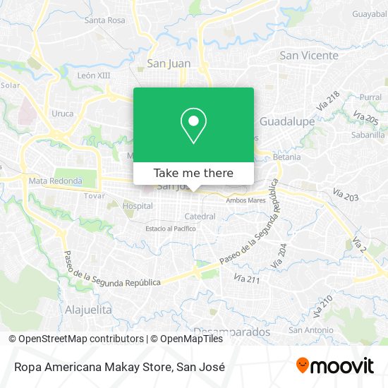 Ropa Americana Makay Store map