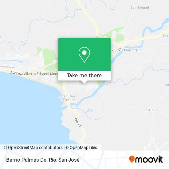 Mapa de Barrio Palmas Del Río