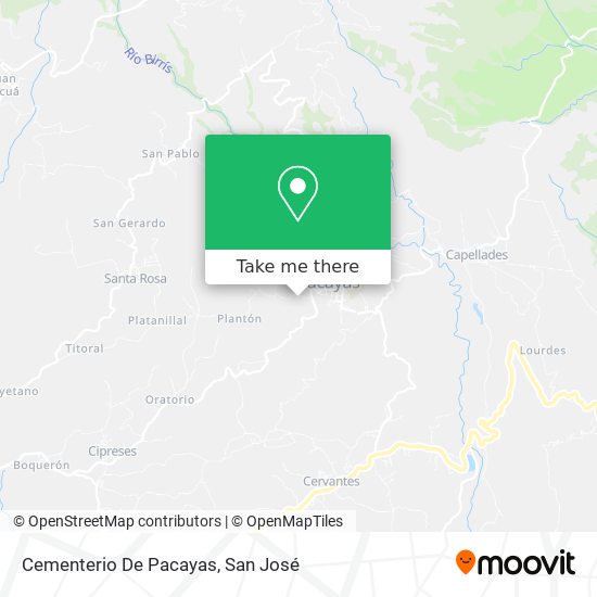 Cementerio De Pacayas map