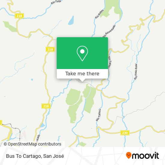 Bus To Cartago map