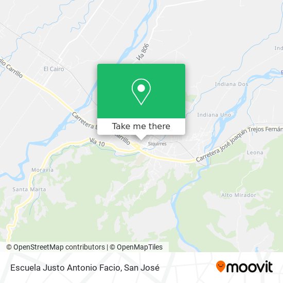 Escuela Justo Antonio Facio map