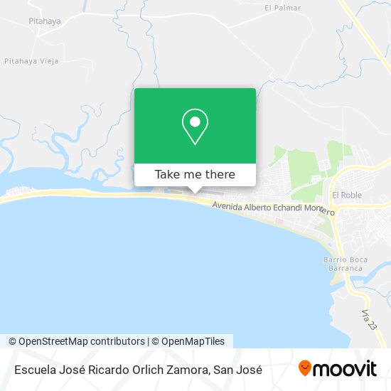 Escuela José Ricardo Orlich Zamora map