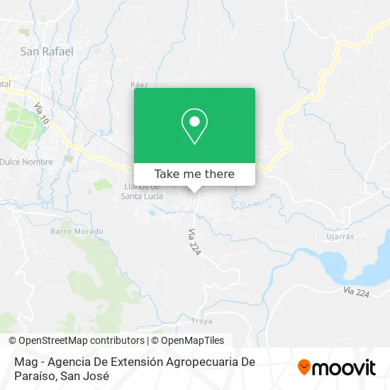 Mag - Agencia De Extensión Agropecuaria De Paraíso map