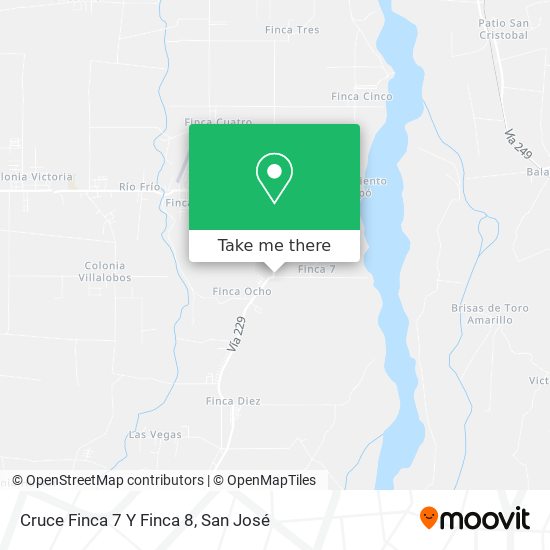 Cruce Finca 7 Y Finca 8 map