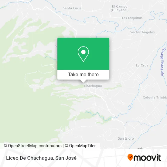 Liceo De Chachagua map