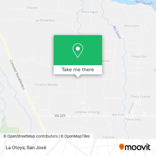 Mapa de La Otoya