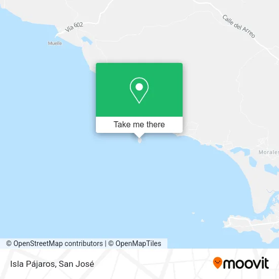 Mapa de Isla Pájaros
