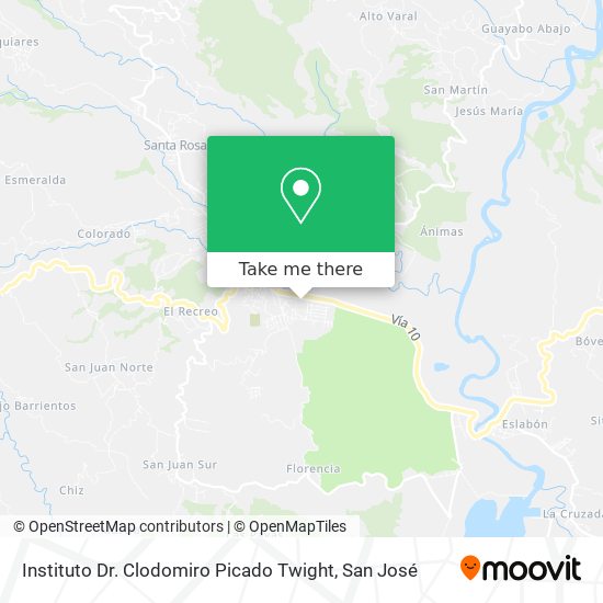 Instituto Dr. Clodomiro Picado Twight map