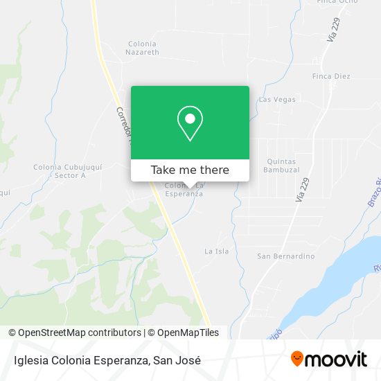 Iglesia Colonia Esperanza map