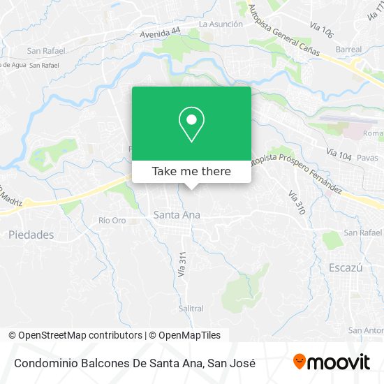 Condominio Balcones De Santa Ana map