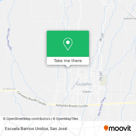 Escuela Barrios Unidos map