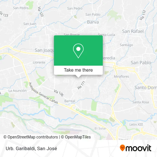 Mapa de Urb. Garibaldi