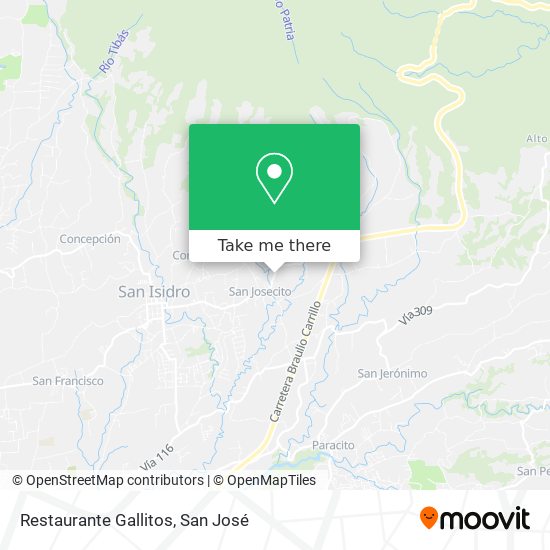 Restaurante Gallitos map