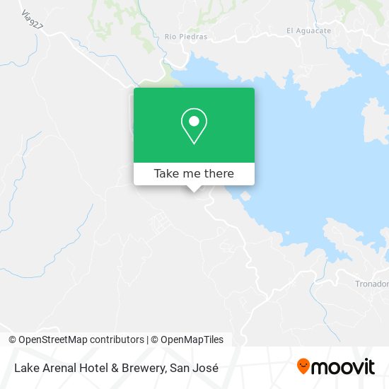 Mapa de Lake Arenal Hotel & Brewery