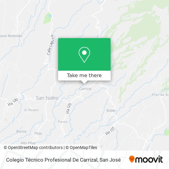 Colegio Técnico Profesional De Carrizal map