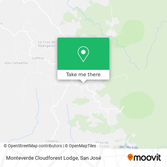 Monteverde Cloudforest Lodge map